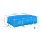 Outsunny Steel Frame Pool with Filter Pump, Filter Cartridge, Reinforced Sidewalls Rust Resistant Above Ground Swimming Pool 252