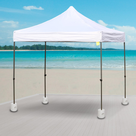 Outsunny 4pc Canopy Tent Weight Rapid Clip Gazebo Feet Fill with Water or Sand White