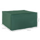 Outsunny 600D Oxford Patio Set Cover Outdoor Garden Rattan Furniture Protection Cover Protector Waterproof Anti-UV, Green, 135 x