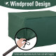 Outsunny 600D Oxford Patio Set Cover Outdoor Garden Rattan Furniture Protection Cover Protector Waterproof Anti-UV, Green, 135 x