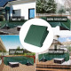 Outsunny 600D Oxford Patio Set Cover Outdoor Garden Rattan Furniture Protection Cover Protector Waterproof Anti-UV, Green, 135 x