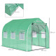 Outsunny Polytunnel Greenhouse with Windows and Door, Walk in Greenhouse for Garden, Backyard (3 x 2 M)