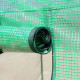 Outsunny Walk-in Polytunnel Greenhouse, Outdoor Garden Tunnel Greenhouse Tent with Zipped Roll-Up Door and 6 Mesh Windows, 4 x 3