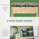 Outsunny Raised Planter Bed: Tall Wooden Garden Stand with Clapboard Sides, Natural Wood Finish, 100 x 40 x 84cm | Aosom UK