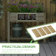 Outsunny Garden Wooden Planters， Raised Garden Bed with Legs and Storage Shelf Elevated Wooden Planter Box