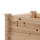 Outsunny 470L Raised Garden Bed, 3-Tier Planter Kit, Elevated Wooden Planters for Garden, Yard &amp; Patio, 124 x 124 x 56 cm