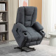 Oversized Riser and Recliner Chairs for the Elderly, Fabric Upholstered Lift Chair for Living Room with Remote Control, Side Poc