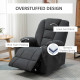 Oversized Riser and Recliner Chairs for the Elderly, Fabric Upholstered Lift Chair for Living Room with Remote Control, Side Poc