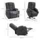 Oversized Riser and Recliner Chairs for the Elderly, Fabric Upholstered Lift Chair for Living Room with Remote Control, Side Poc