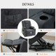 Oversized Riser and Recliner Chairs for the Elderly, Fabric Upholstered Lift Chair for Living Room with Remote Control, Side Poc