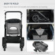 PawHut Dog Pram Pet Stroller for Small Dogs Cats, Foldable Dog Pushchair Trolley with Detachable Pet Carrier Bag, Shock Absorber