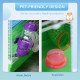 Pawhut 5 Tier Hamster Cage Carrier Habitat Small Animal House with Exercise Wheels Tunnel Tube Water Bottle Dishes House Ladder 