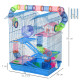 PawHut 5 Tier Hamster Cage Carrier Habitat with Exercise Wheels Tunnel Tube Water Bottle Dishes House Ladder for Dwarf Mice, Blu