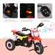 Toddler Pedal Motorcycle Kids Ride On Tricycle Early Learning w/ Music Lights Handlebar Stickers Exercise Boys Girls Gift for Ki