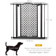 PawHut 74-80 cm Pressure Fit Safety Gate for Doorways and Staircases, Dog Gate, Pet Barrier for Hallways with Auto Close, Double