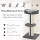 PawHut 91cm Cat Tower Scratching Posts Cat Tree for Indoor Cats Kitten Activity Centre Grey