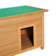 PawHut Wooden Dog Kennel Elevated Dog Pet House w/ Open Top 82W x 58D x 58H cm