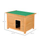 PawHut Wooden Dog Kennel Elevated Dog Pet House w/ Open Top 82W x 58D x 58H cm