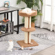 PawHut 91cm Cat Tower Scratching Posts Cat Tree for Indoor Cats Kitten Activity Centre Brown