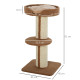 PawHut 91cm Cat Tower Scratching Posts Cat Tree for Indoor Cats Kitten Activity Centre Brown