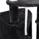 PawHut Floor to Ceiling Cat Tree for Indoor Cats Play Tower Climbing Activity Center Scratching Post Platforms Condo Adjustable 