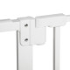 PawHut Dog Gate Stair Gate Pressure Fit Pets Barrier Auto Close for Doorway Hallway, 74-148cm Wide Adjustable, White