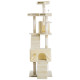 PawHut Cat Tree for Indoor Cats Play Tower Activity Center Kitten Scratch Post Climbing Tower 181 cm