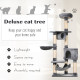 PawHut Cat Tree for Indoor Cats Condo Tower Multi-level Height 150CM  Kittens Activity Stand House with Toys &amp; Various Scratchin