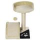 PawHut Cat Tree Scratching Scratcher Post Kitten Activity Centre Climber Hanging Ball Beige