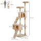 PawHut Cat Tree Scratching House, Activity Play Centre