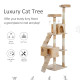 PawHut Cat Tree Scratching House, Activity Play Centre