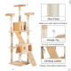 PawHut Cat Tree Scratching House, Activity Play Centre