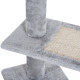 PawHut 100 cm Cat Tree for Indoor Cats Kitten Scratch Scratching Post Climbing Tower Activity Centre Grey