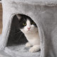 PawHut Cat Tree for Indoor Cats Kitten Tower Multi-level Activity Centre Pet Furniture with Scratching Post Condo Hanging Ropes 