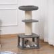 PawHut 96cm Cat Tree for Indoor Cats Kitten Tower Multi level Activity Center Pet Furniture with Sisal Scratching Post Condo Rem