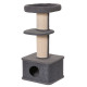 PawHut 96cm Cat Tree for Indoor Cats Kitten Tower Multi level Activity Center Pet Furniture with Sisal Scratching Post Condo Rem