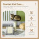 PawHut Cat Tree, Kitten Scratcher Activity Centre, with Sisal Scratching Post, Toy Ball - Grey