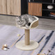 PawHut Cat Tree Cat Scratching Post for Indoor Cats Kitten Play Tower Activity Centre Climbing Stand with Dangling Ball Beige