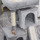 PawHut Cat Tree for Indoor Cats 83cm Cat Scratching Post Scratch Board Kitten Tower Climbing Frame Grey