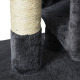 PawHut Cat Tree for Indoor Cats 83cm Cat Scratching Post Scratch Board Kitten Tower Climbing Frame Black