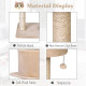 PawHut Multi Level Cat Tree for Indoor Cats with Scratching Post Bed Condo Perch, Kitten Climbing Tower, Beige 60L x 40W x 81H c