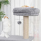 PawHut 96cm Cat Tree for Indoor Cats Condo Sisal Scratching Post Cat Tower Kitten Play House Dangling Ball Activity Center Furni