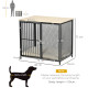 PawHut Dog Cage Side Table, with Cushion, for Small and Medium Dogs