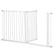 PawHut Extra Wide Dog Safety Gate, with Door Pressure, for Doorways, Hallways, Staircases - White