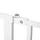 PawHut Extra Wide Dog Safety Gate, with Door Pressure, for Doorways, Hallways, Staircases - White