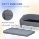 PawHut Dog Sofa, pet Bed, with Soft Cushion, Washable Cover, for Small, Medium &amp; Large Dogs - Grey