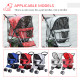 PawHut Dog Stroller with Rain Cover for Small Miniature Dogs, Folding Pet Pram with Cup Holder, Storage Basket, Reflective Strip