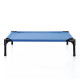 PawHut Raised Dog Bed Cat Elevated Lifted Portable Camping w/ Metal Frame Blue (Medium)