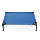 PawHut Raised Dog Bed Cat Elevated Lifted Portable Camping w/ Metal Frame Blue (Medium)