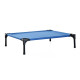 PawHut Raised Dog Bed Cat Elevated Lifted Portable Camping w/ Metal Frame Blue (Medium)